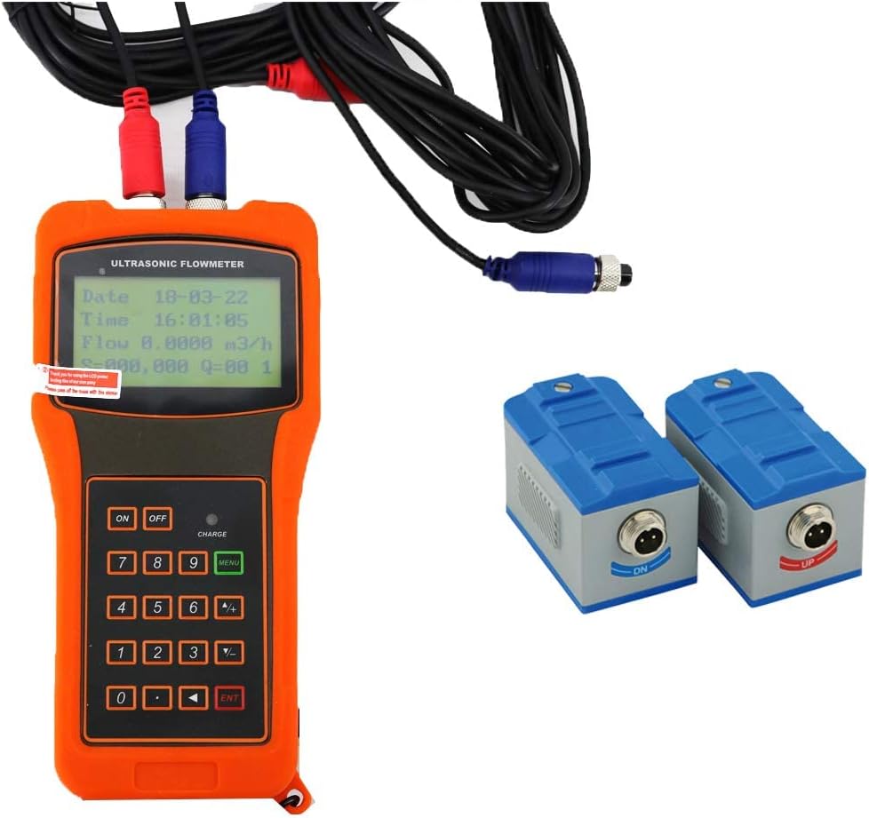 Ultrasonic Flow Meter Liquid Flowmeter with Small Transducer TS-2 for Pipe Diameter DN25 to 100mm with Max Liquid Temperature 90 Celsius Degree