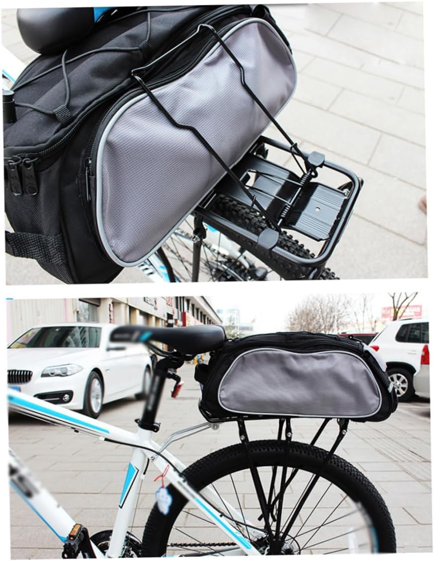 Bicycle Cargo Rack, Rear Bike Rack Bolt on Bicycle Carrier Rack Aluminum Alloy Bicycle Back Stand Waterproof Mountain Bike Cargo Rack Bike Rear Shelf Bicycle Supplies