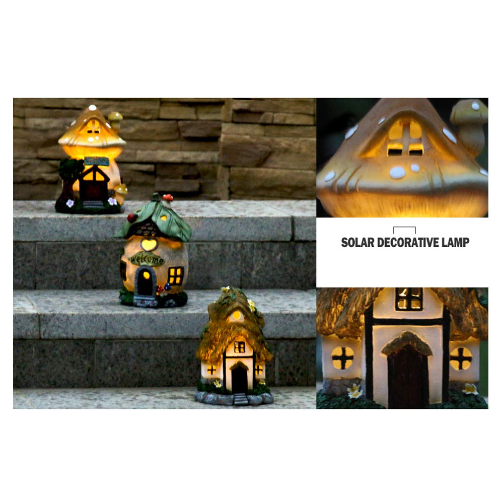 Amazon.co.jp: ソーラーパワー フェアリーハウス LED ガーデンライト