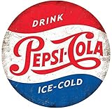 30 x 40 cm Original Metal Signs Drink Pepsi Cola Ice Cold Round Metal Signal, 30 cm
