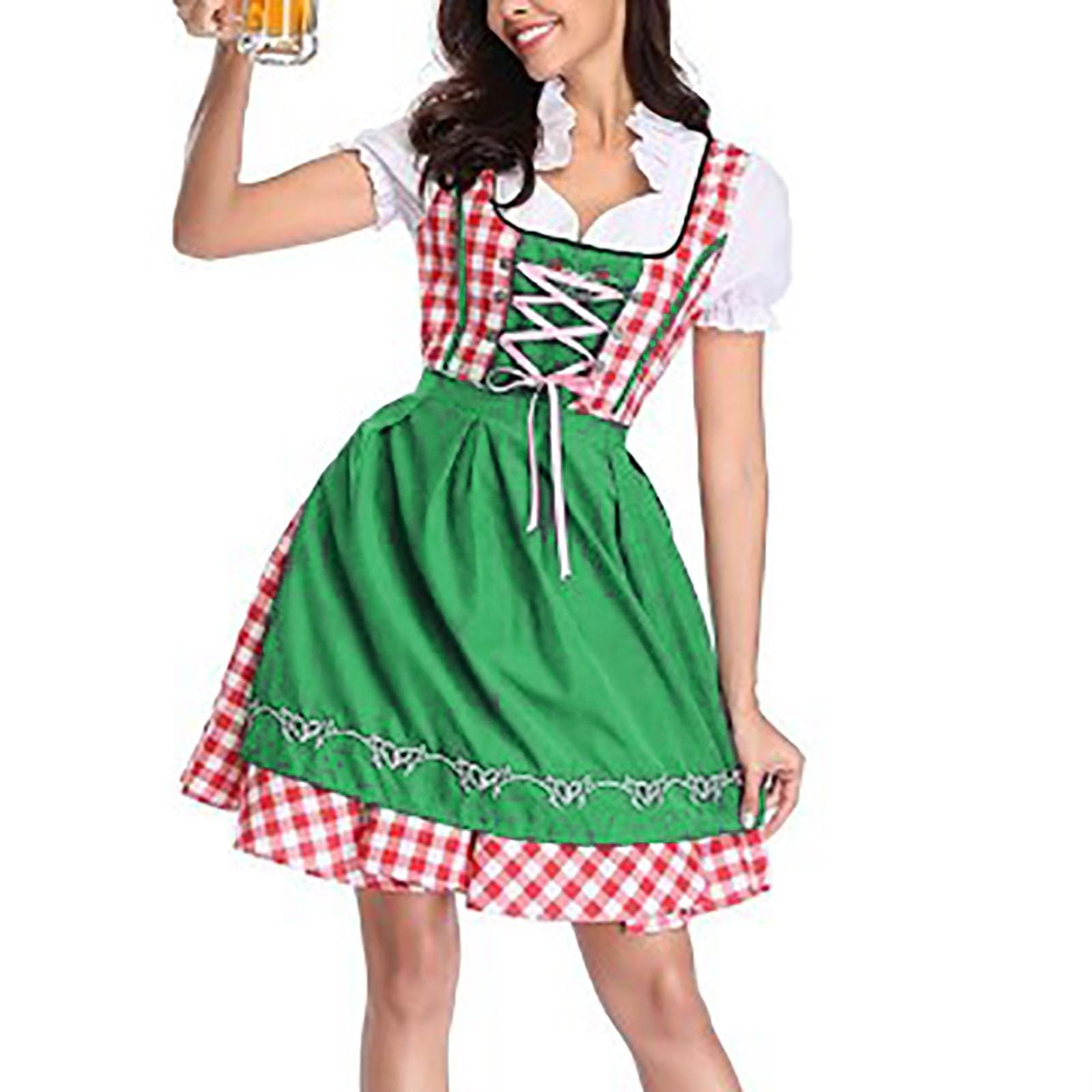 Women Dirndl Dress Oktoberfest Costume German Dirndl Dress 3 Pieces — image 1
