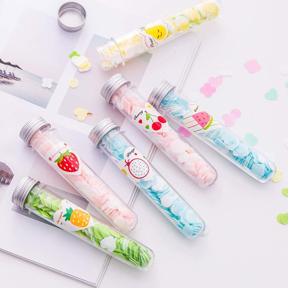 GJSHOP Soft Paper Soap In Flower Design Tube Shape Bottle Assorted/Random Color