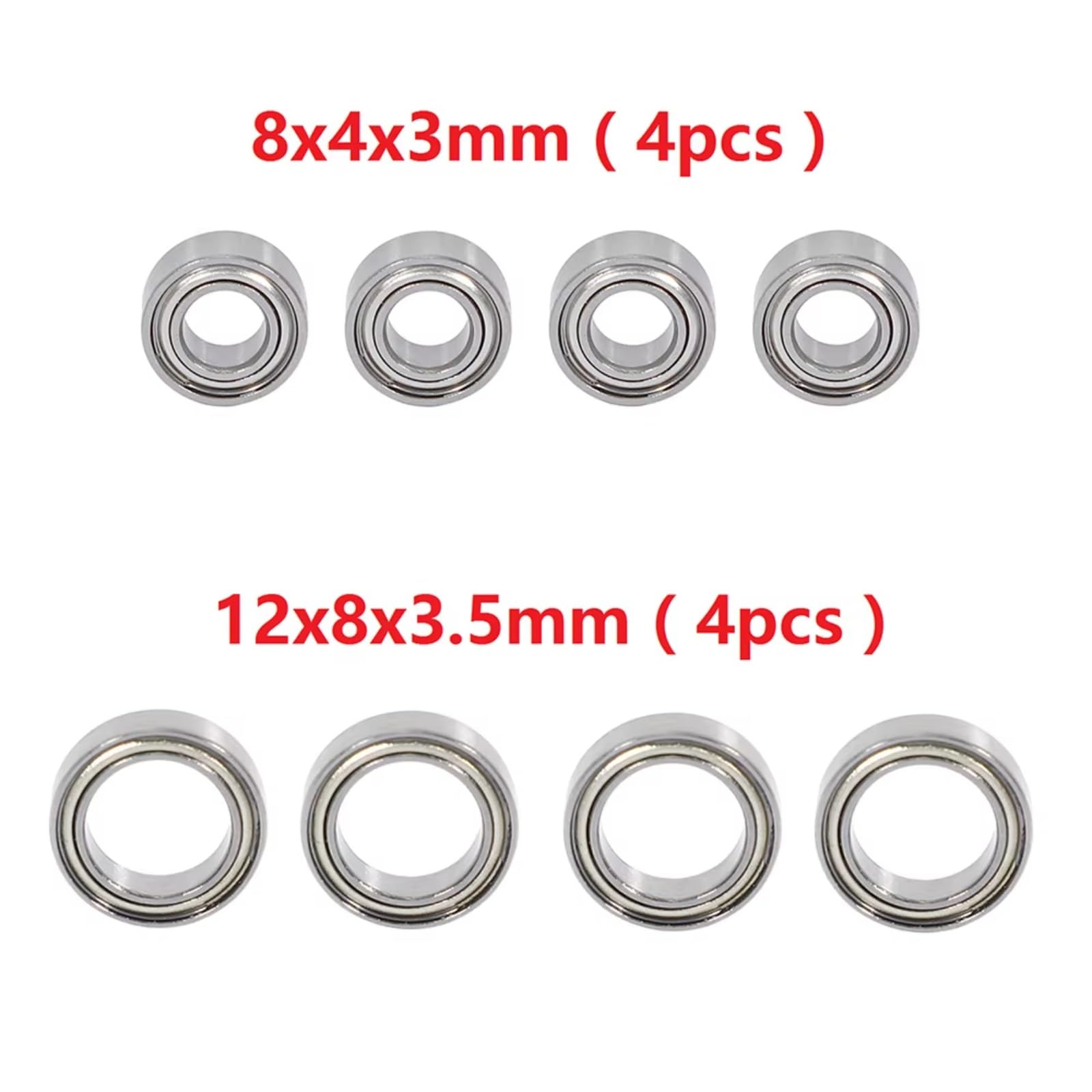 Rodamientos Auto RC para SG1603 para SG1604 para UDIRC UD1601 UD1602 UD1603 UD1604 1/16 8 Piezas Juego De Rodamientos De Bolas Repuestos Y Accesorios para Coches RC