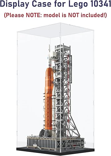 Miniatura 3 de Choowin Vitrina de acrílico de 29 pulgadas de alto para Lego 43197, vitrina de acrílico transparente para Bearbrick 1000% vitrina, caja de
