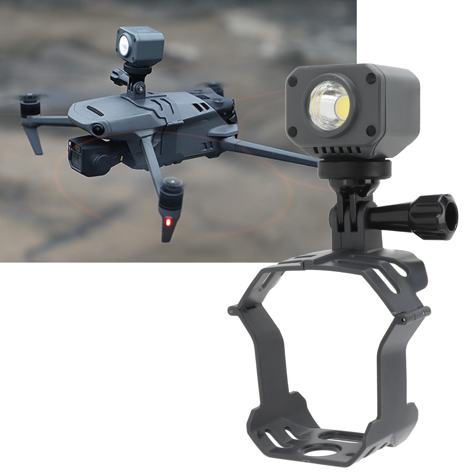 Kit di espansione per drone Ainoli Supporto per staffa estesa professionale con faro per action camera