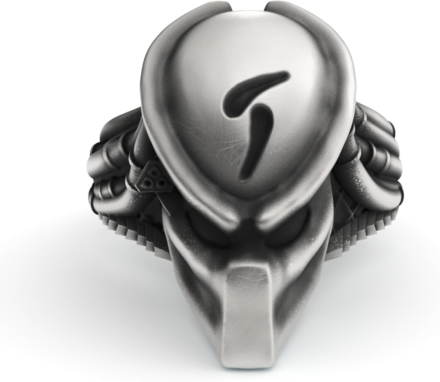 Sterling Silver Predator Ring - Sci-Fi Inspired Alien Hunter Design