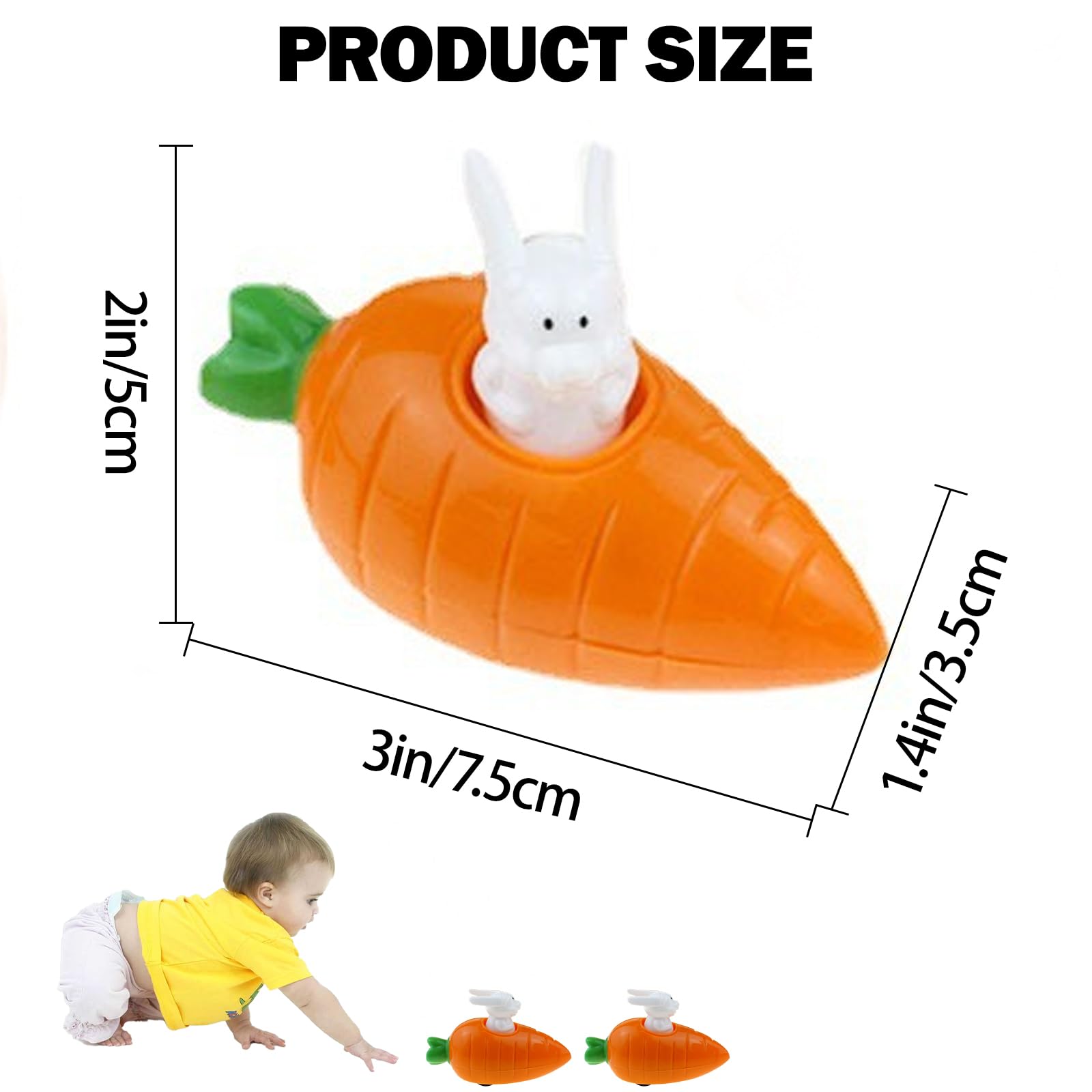 Juxtaposia 10 Pezzi Coniglietto Carota Cars Macchinine,Macchinine per Bambini da Corsa Pull Back Eject,Macchinine Regalo per Festa e Compleanno per Bambino dai 2 ai 6 Anni.