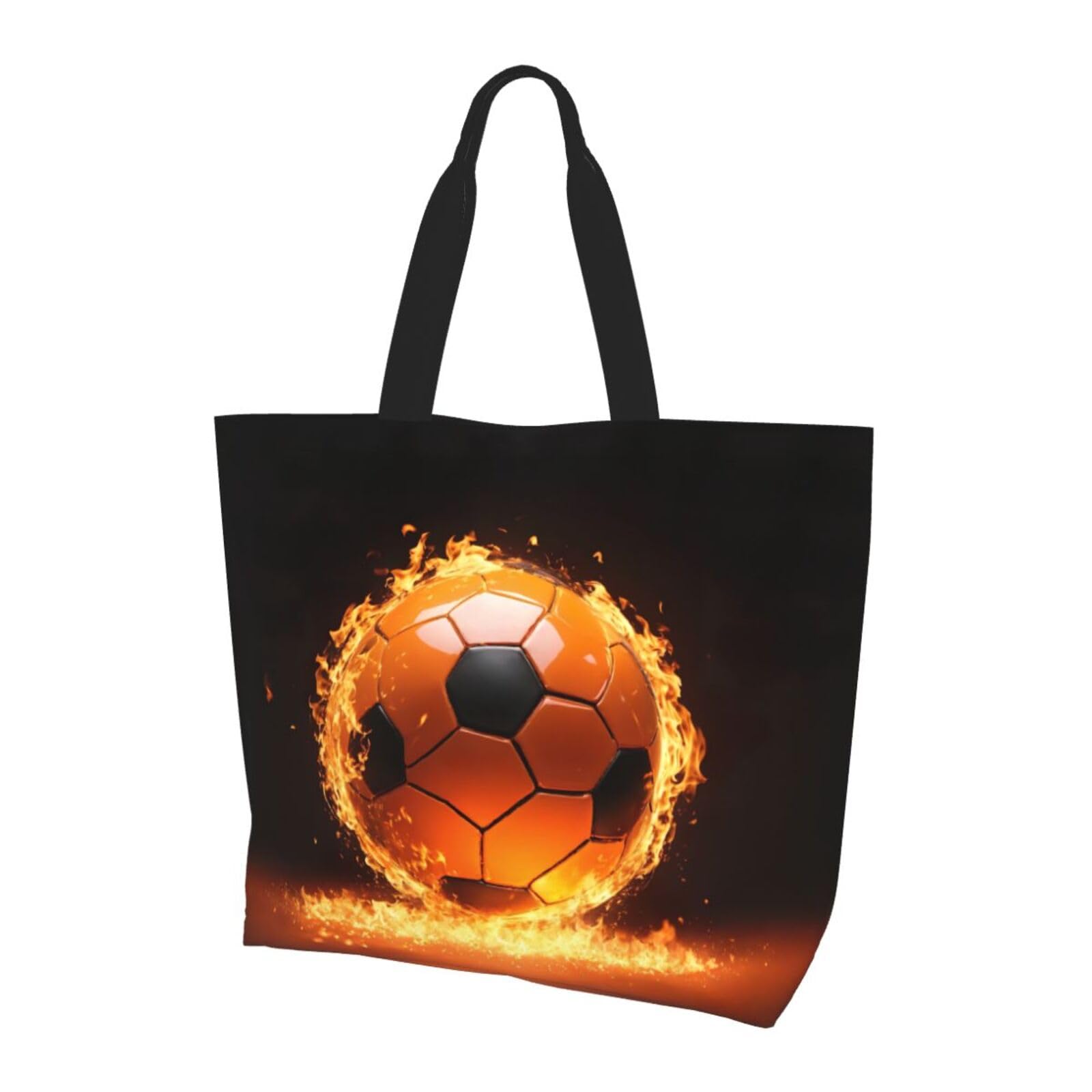 YHBLYKXP Soccer print Shoulder Handbag
