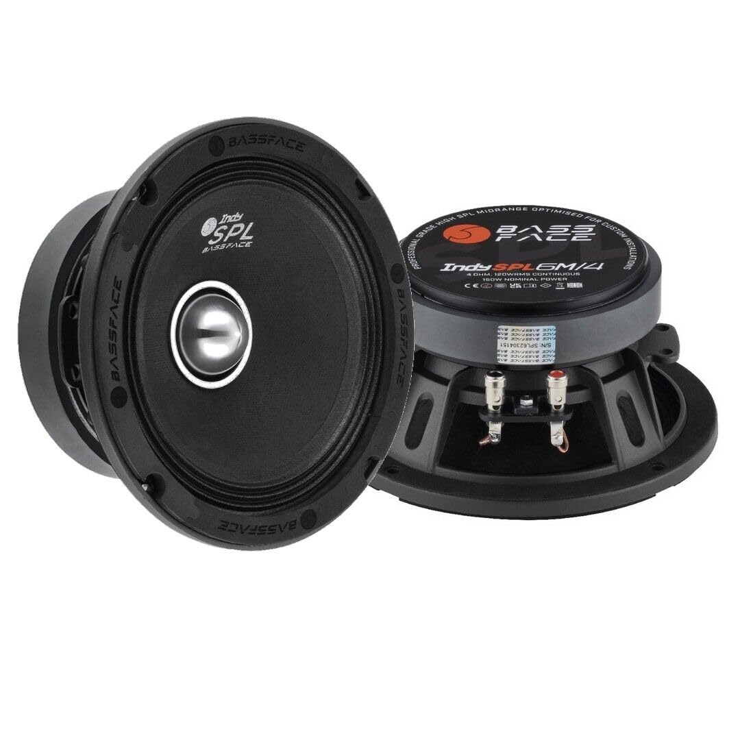 BASSFACE Indy SPL6M/4 COPPIA Mid Woofer 16 cm 150 Watt rms Medio bassi 165mm