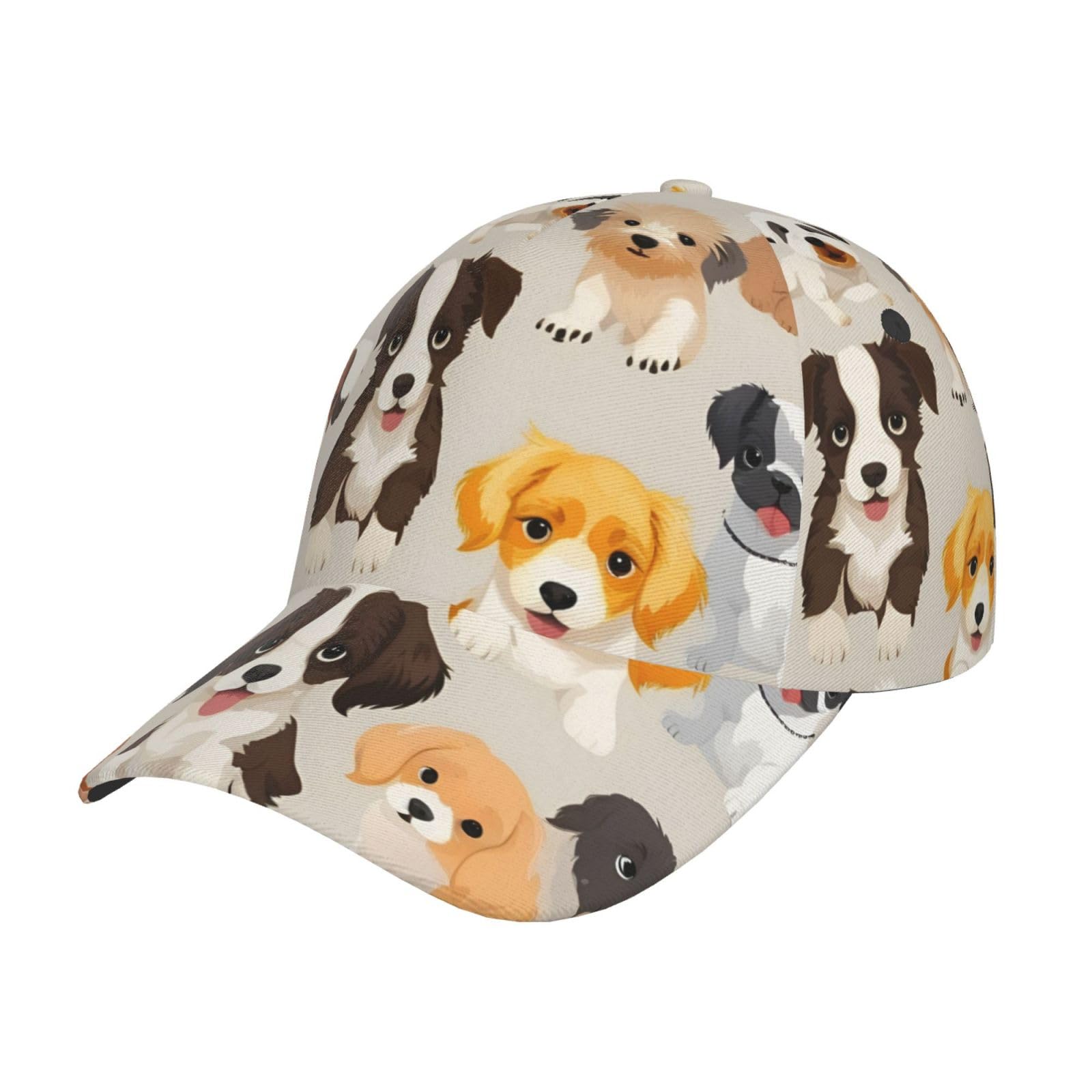 Uvbdf Unisex Black Dog Breed Printing Baseball Cap Fashion Twill Design Cap,Summer Adjustable Baseball Hat For Men Women