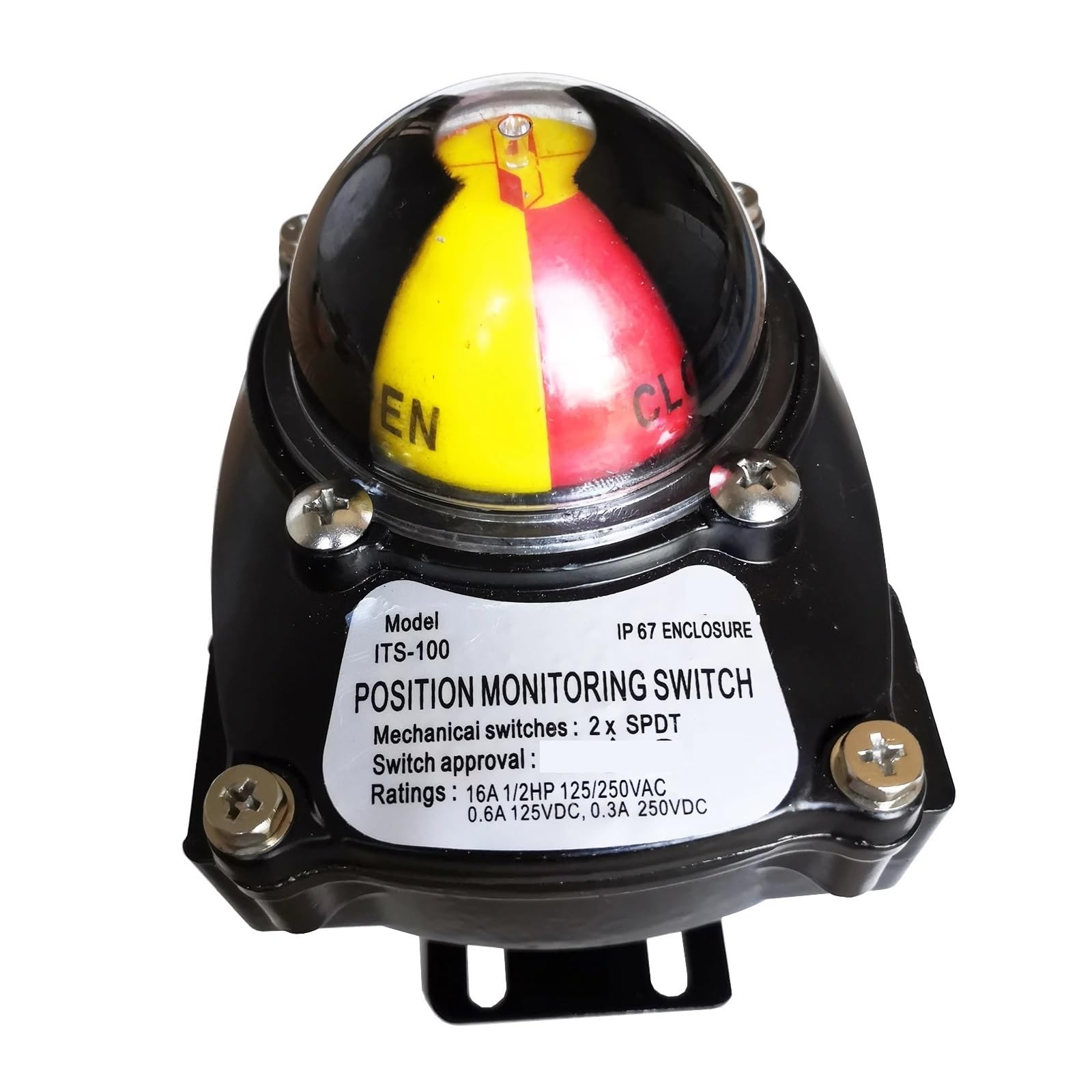 AARTERZZA Emergency Stop Switch ITS100 Mechanical Valve Limit Switch Position Monitoring Switch Valve Position Indicator Pneumatic Actuator 2XSPDT 125/250VAC