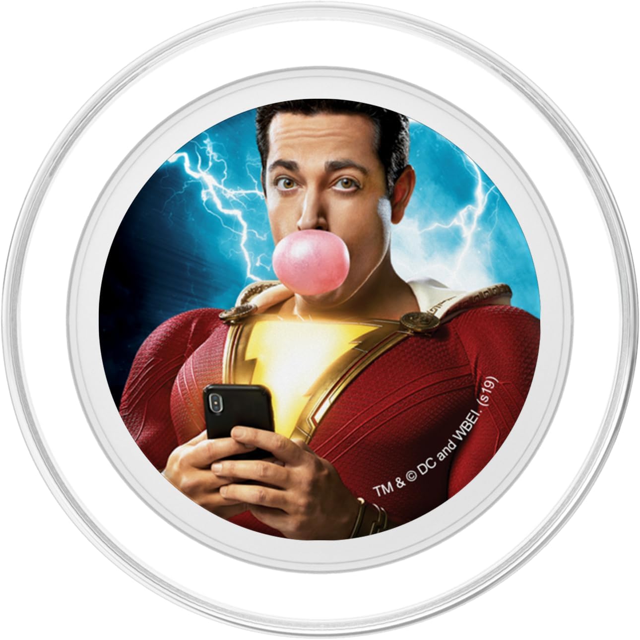 Shazam! Movie Bubblegum Poster PopSockets MagSafe PopGrip for iPhone