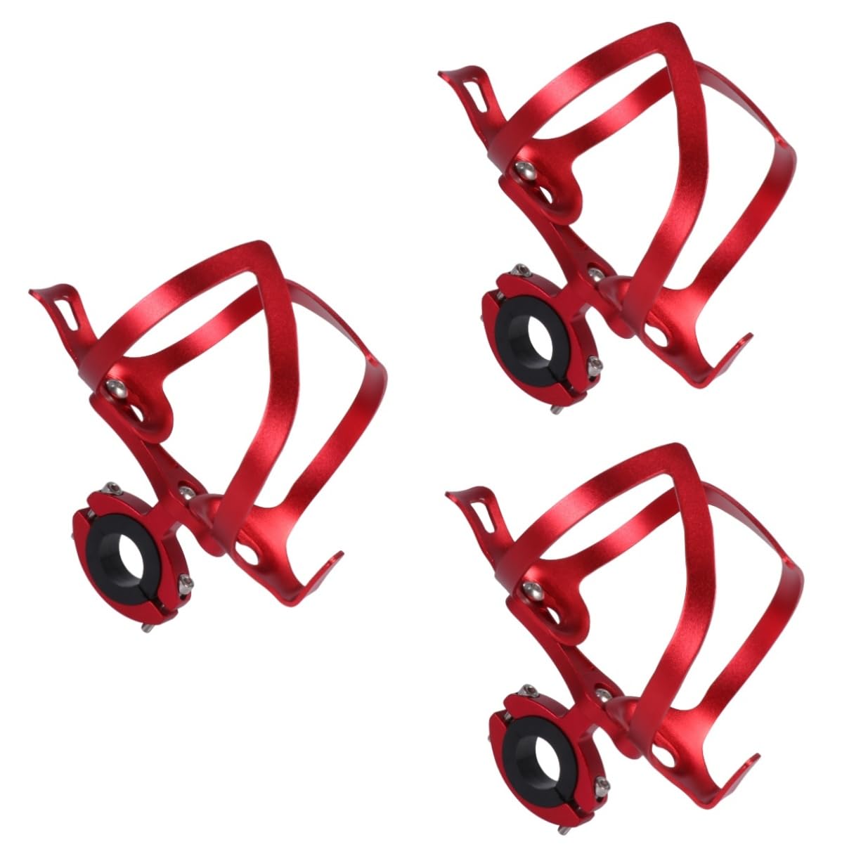 Soporte para botellas de bicicleta BESPORTBLE de aluminio rojo para rutas de montaña y paseos