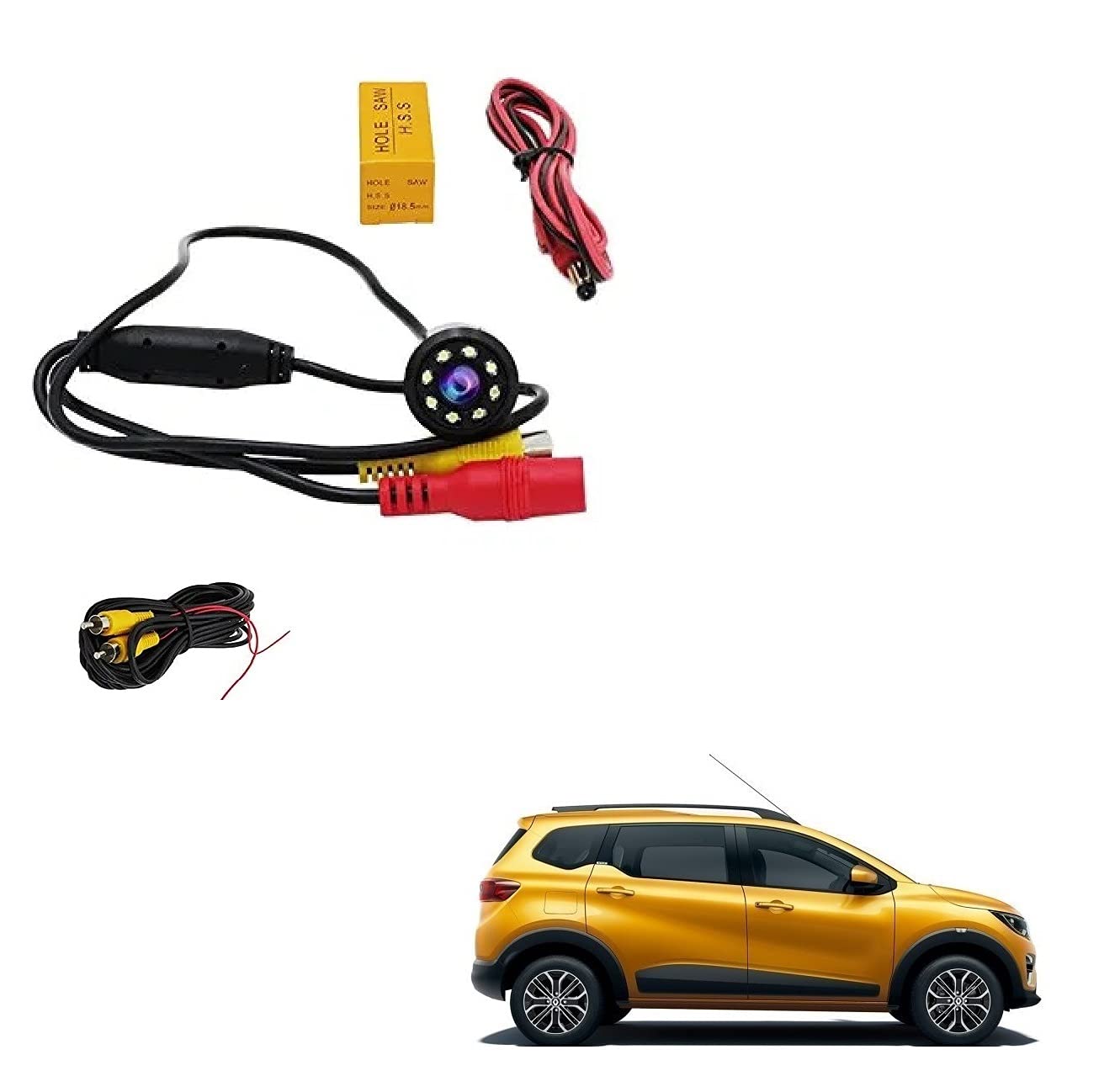 Auto Addict Reverse Parking Camera Car Rear View(Waterproof,LED,Night Vision) for Renault Triber-image-26