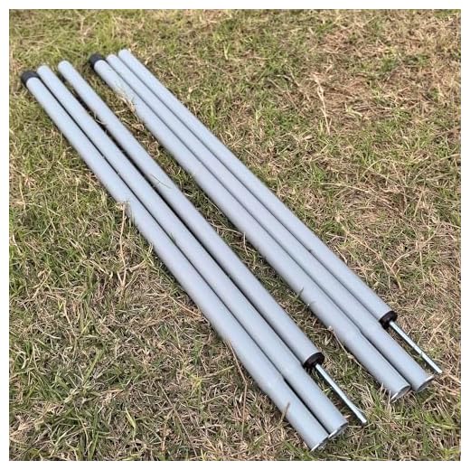 mastil para toldo Vela Telescópico de Aluminio 2 X 2M Ajustable Postes toldos Plegables Varillas Tienda para campaña Vela Refugio Playa Techo Vivac (170mm, Planchar)