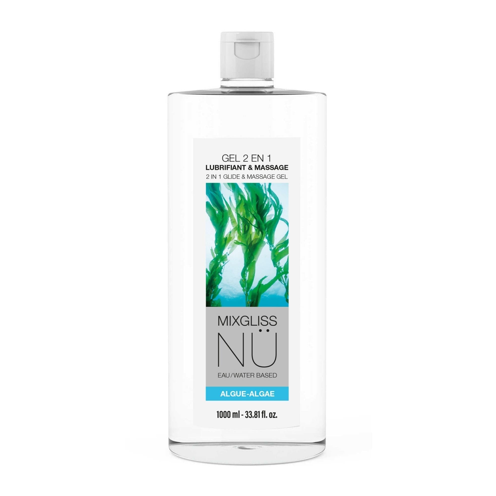 Love to Love Mixgliss Nü Algen 2-in-1 Gleitgel & Massagegel – 98% natürliches wasserbasiertes Intimgleitgel | Japanisches Nuru | Sinnliches erotisches Massagegel für Paare mit Aloe Vera | Vegan