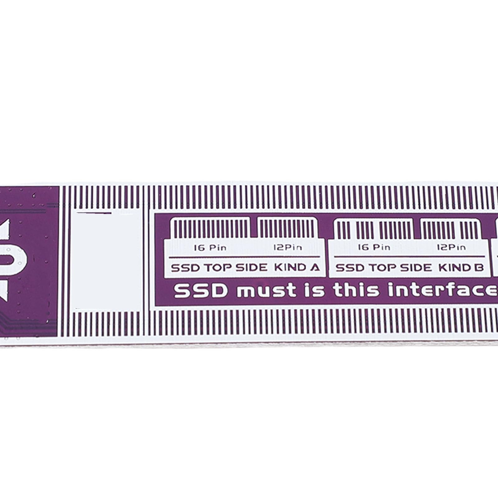 Zunate M.2 NVMe SSD Adattatore 12pin 16pin Convertitore NVMe SSD Reader per Mac Book Air Pro 2013 2017, con Cablaggio di Precisione, Trasferimento Dati Stabile
