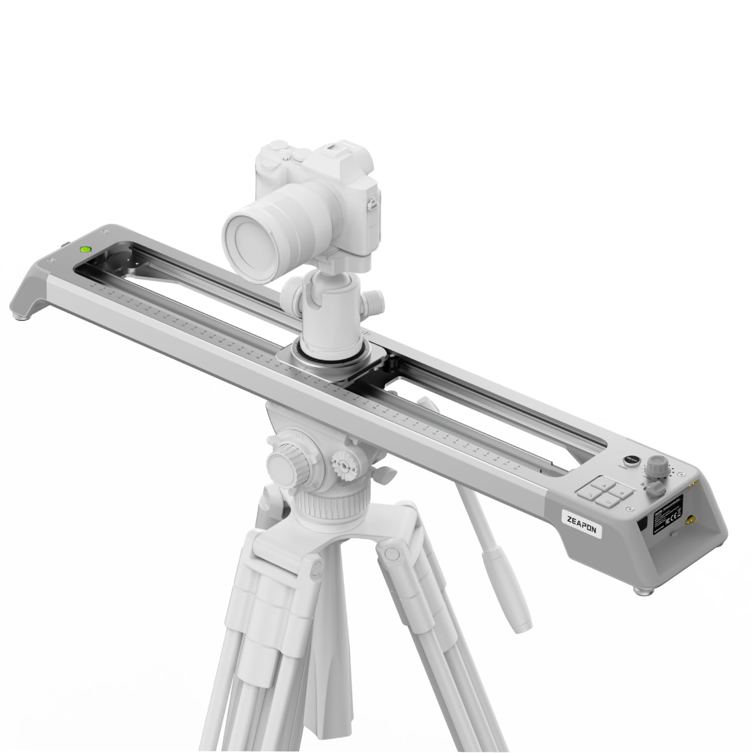 ZEAPON EVO D60 Slider per fotocamera motorizzata – 670 mm silenzioso Slider video elettrico per fotocamere DSLR/mirrorless e controllo velocità in tempo reale, regolazione punto AB