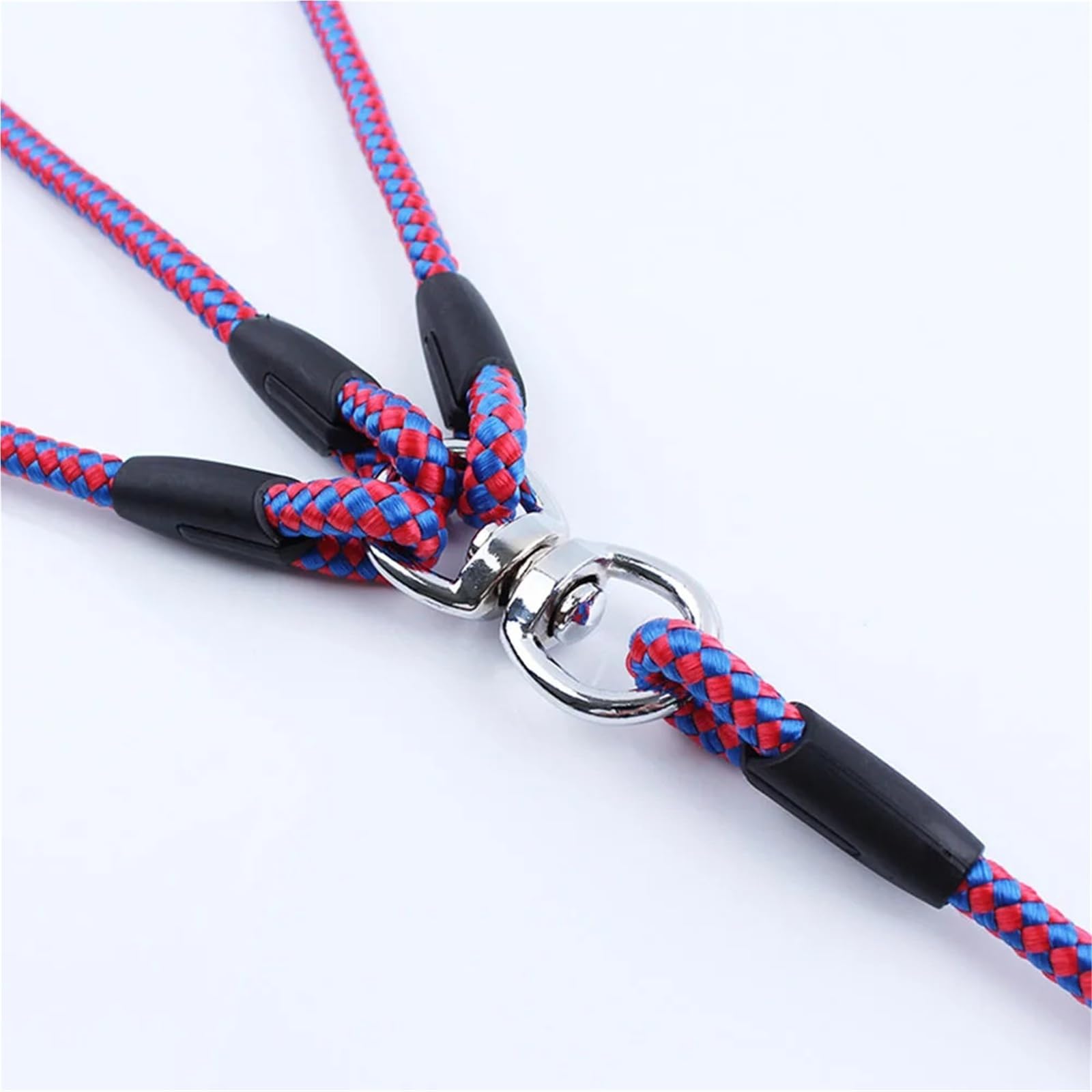 Acoplador de correa de perro de 3 vías, divisor sin enredos para pasear perros y gatos pequeños, cuerda de tracción triple para un fácil control y comodidad durante las actividades al aire libre