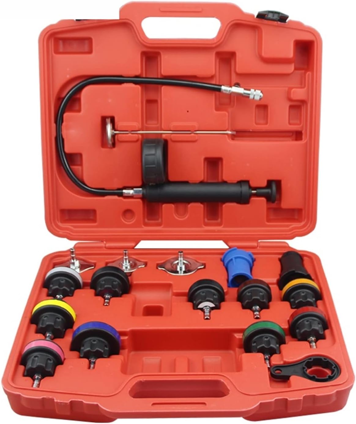 Coolant Pressure Tester kit 18PCS Radiator Pressure Tester Kit Coolant