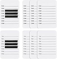 Vista 1 de CHGCRAFT 8pcs 2 estilos acrílico extensión de pestañas palet acrílico pestañas azulejo mano placa titular de pestañas con número de referencia