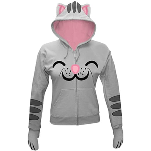 The Big Bang Theory Soft Kitty Kapuzenpullover mit Ohren, Grau