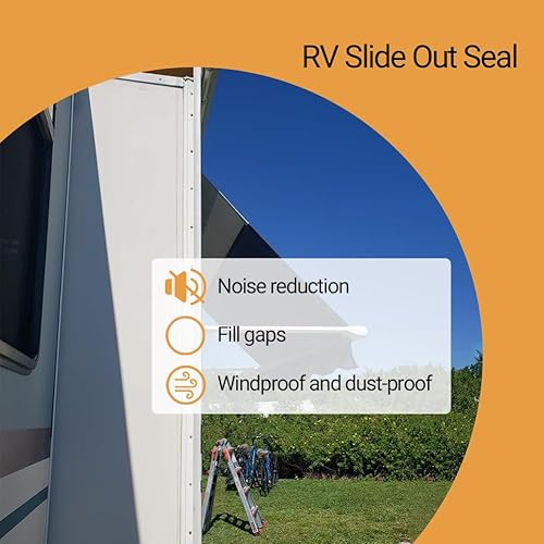 Miniatura 5 de PACIXU Tira de sello de goma de espuma en forma de D, junta autoadhesiva de goma EPDM de 1 pulgada para automóviles, barcos, sello deslizante de RV,