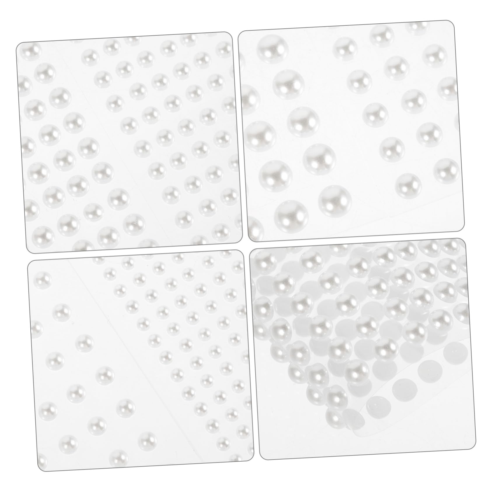 Gadpiparty 4 Set Adesivi Autoadesivi Piatte Da Perline Decorative Per Trucco E Crafting Per Festival E Decorazioni Fai Da Te 12 Fogli*4