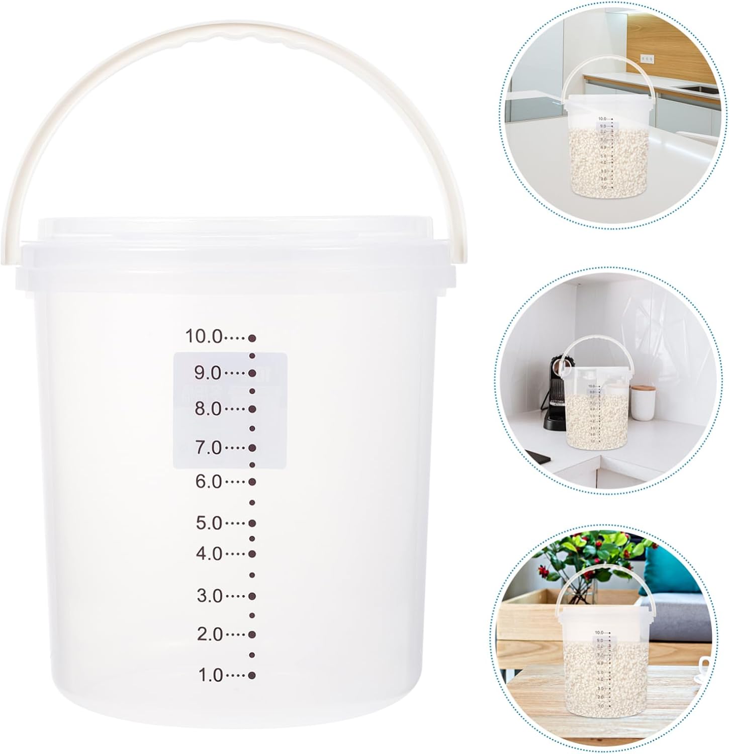 Grain Storage Tank Rice Flour Storage Containers Moisture Sturdy Material Box for Kitchen Organization
