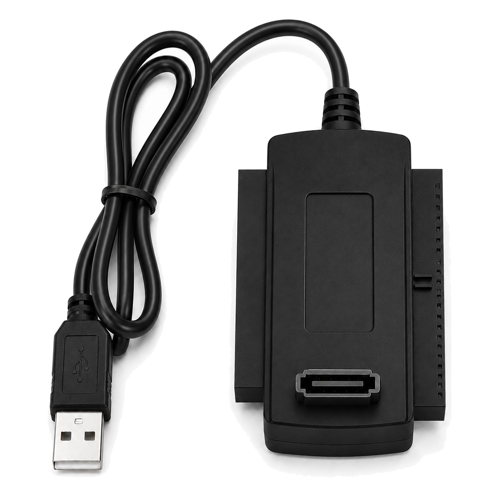 USB zu IDE SATA Adapter, IDE SATA Adapterkabel, USB 2.0 Adapter Kabel für 2,5 3,5 Zoll HDD SSD Laufwerke, USB auf SATA Konverter für CD DVD Laufwerk Externer Festplatten PC Laptop Datenübertragung