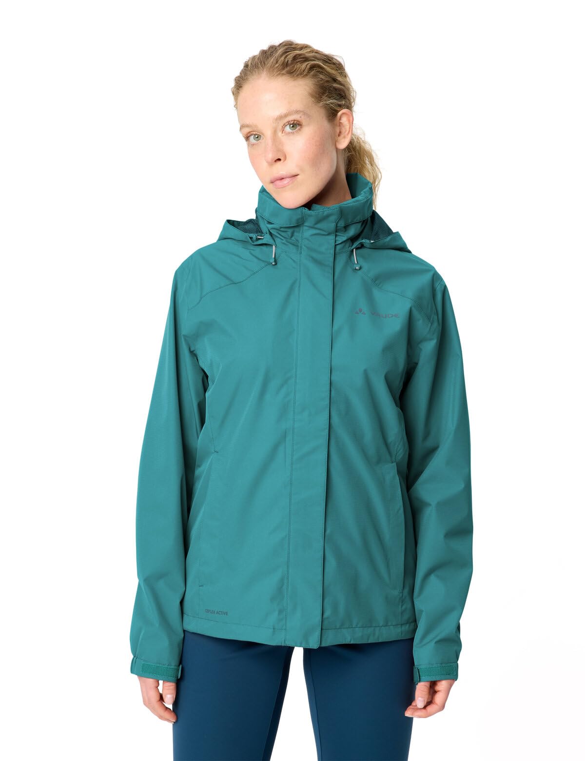 VAUDE Women's Escape Bike Light Jacket, damska kurtka przeciwdeszczowa, wodoszczelna, wiatroszczelna i oddychająca