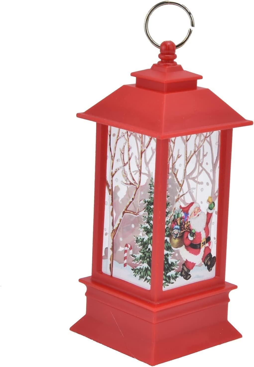 CASOTA Portavelas de cerámica con Quemador de fusión, Farol Decorativo navideño, Farol de Ciervo, Regalos for Exteriores for Navidad (Rojo) (Color: Rojo) (Color : Rosso)