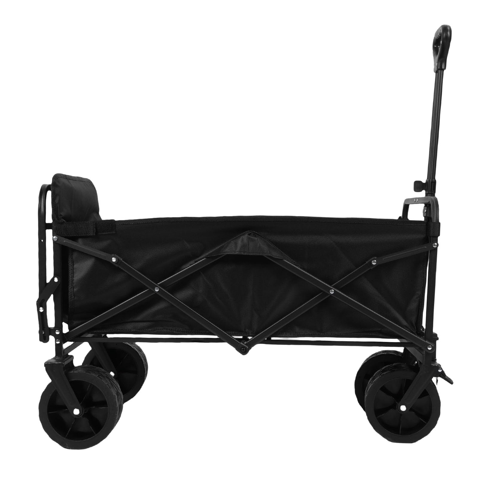 BRRNOO Carrello Pieghevole Utility con Capacità 150L, Telaio in Acciaio
