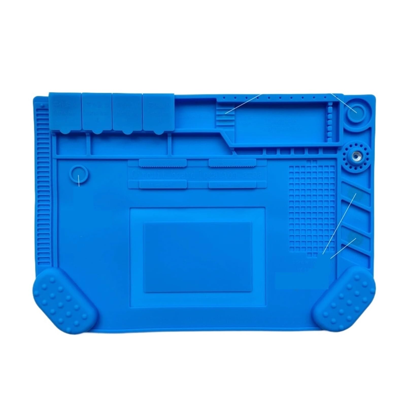 esteras de trabajo para soldadura Pulsera 3D, protección de silicona, almohadilla de trabajo de aislamiento, estera reembolsada, estación de soldadura, plataforma de escritorio, herramientas magnética