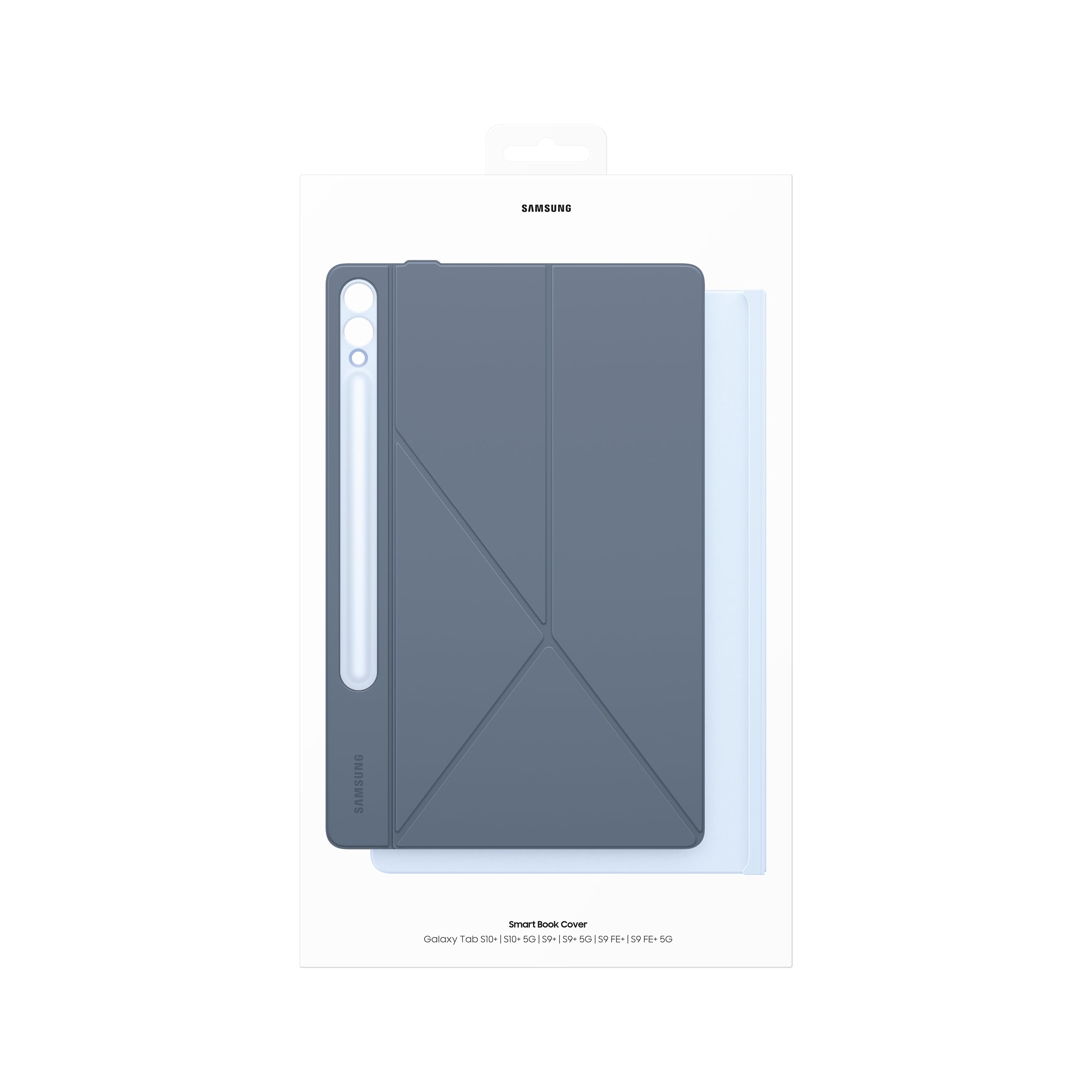 Samsung Smart Book Cover Custodia per tablet a libro posizionabile con doppia visualizzazione per Galaxy Tab S9+ | S9 FE+ | Tab S10+, Blu