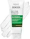 Dercos Hair & Scalp Moisturizing Conditioner, Formulated With Glycerin, Niacinamide + Hyaluronic Acid, Hair Conditioner & Scalp Moisturizer, Strengthens, Post Dandruff Treatment, 6.7 Fl Oz