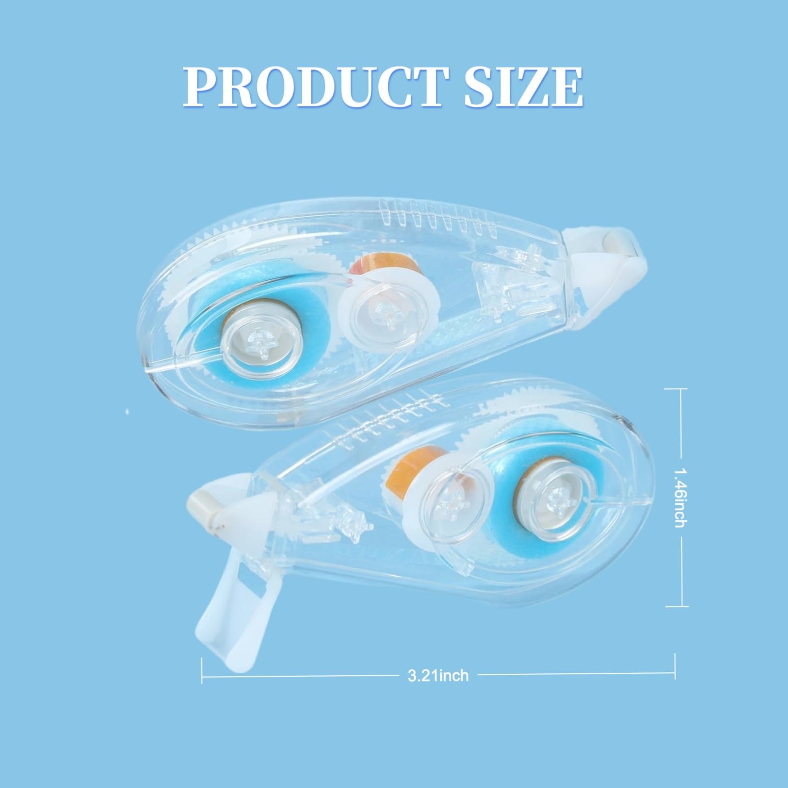 8 Pack Double Sided Tape, Glue Tape for Scrapbooking, Double Sided Tape for Crafts, Journaling Scrapbooking Supplies, Junk Journal Supplies, 0.24IN x 16.4FT