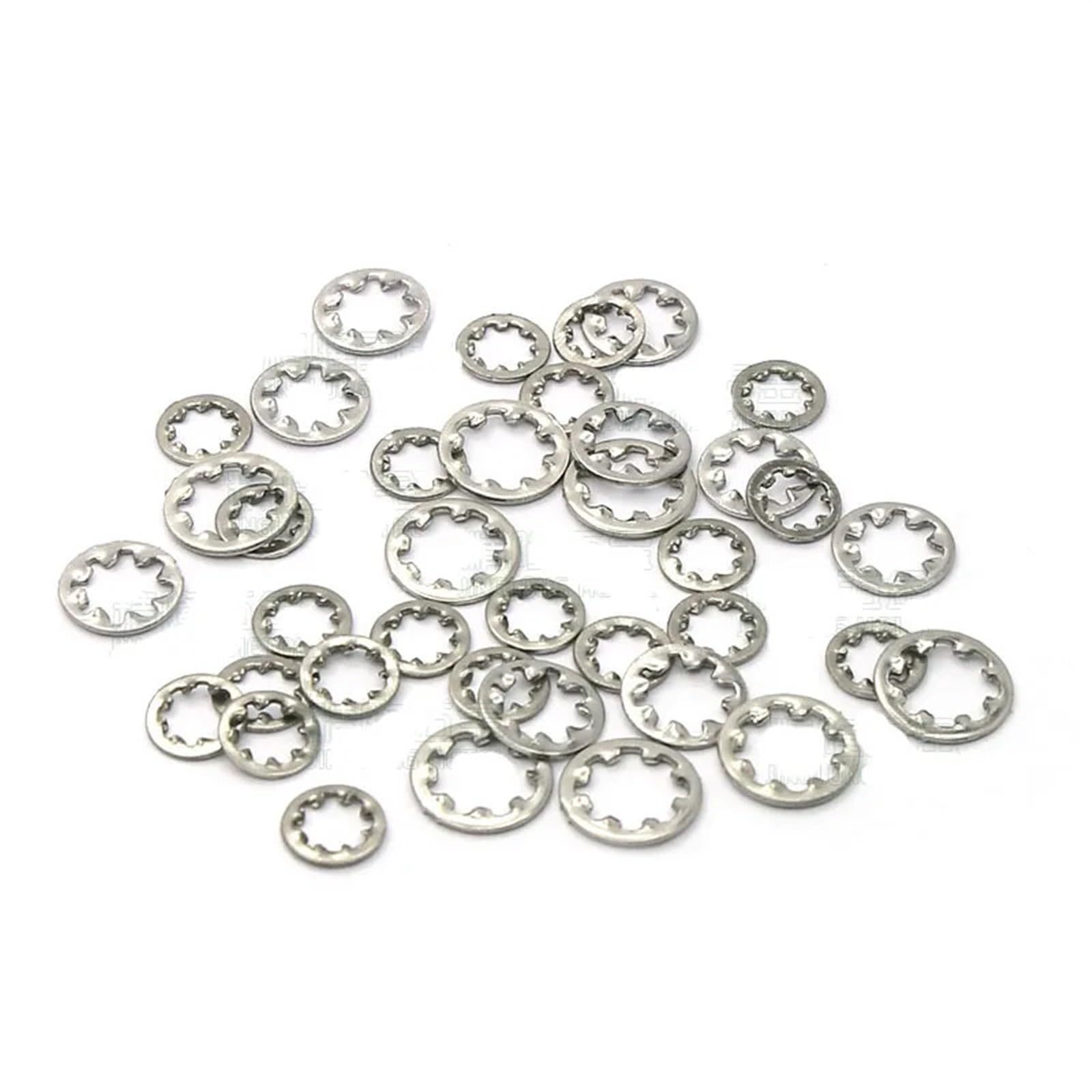 Arandelas de Diente Externo, Arandelas de dientes internas M3 M4 M5 M6 Acero inoxidable(M3)
