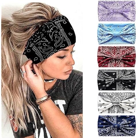 6 Pack Wide Soft Headbands for Women Cover