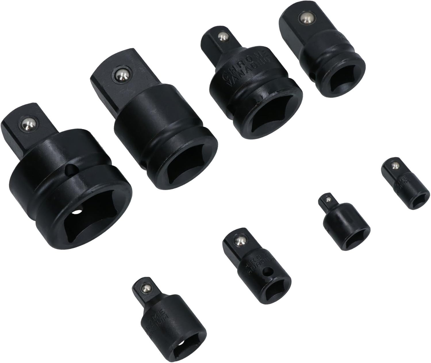 Socket Adapter Adaptor Reducer Step Up Set Imapct 1/4" - 1" 8pc Set TE813
