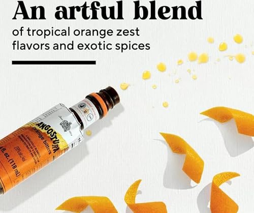 Kingston: Angostura Bitters Original and Orange Bitters (Combo- Pack) - 4oz Bottles, Aromatic and Citrus Infused. Bundled in Kingston safe packaging