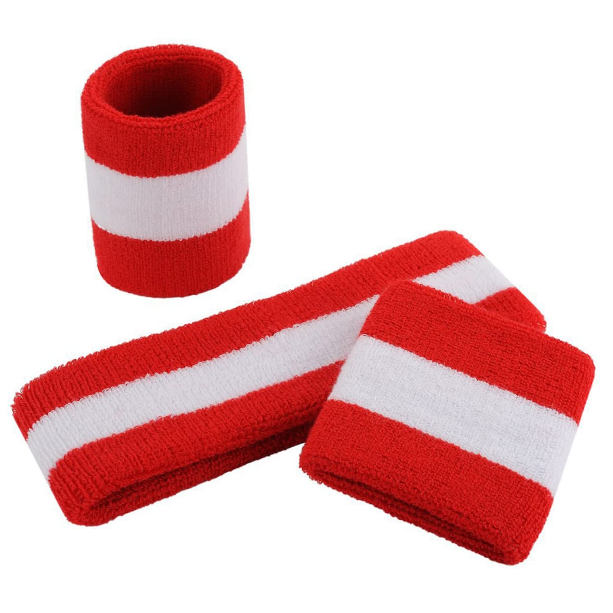 HANABASS Braccialetto per fascia sportiva attrezzatura sport bandana fasce per il sudore da polso per le donne cinturini da polso da palestra per uomo Polsino sport da polso cotone