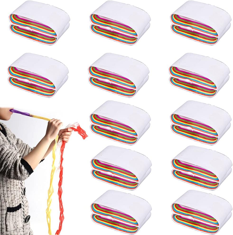 Paper Gimmick 12pcs Funny Mouth Coils Vomit Paper, Multicolor Stage Magic Tricks ...