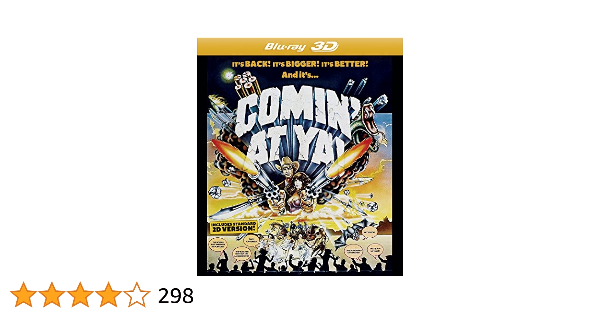 Amazon.com: Comin' At Ya! [Blu-Ray 3D/2D] [3D Blu-ray
