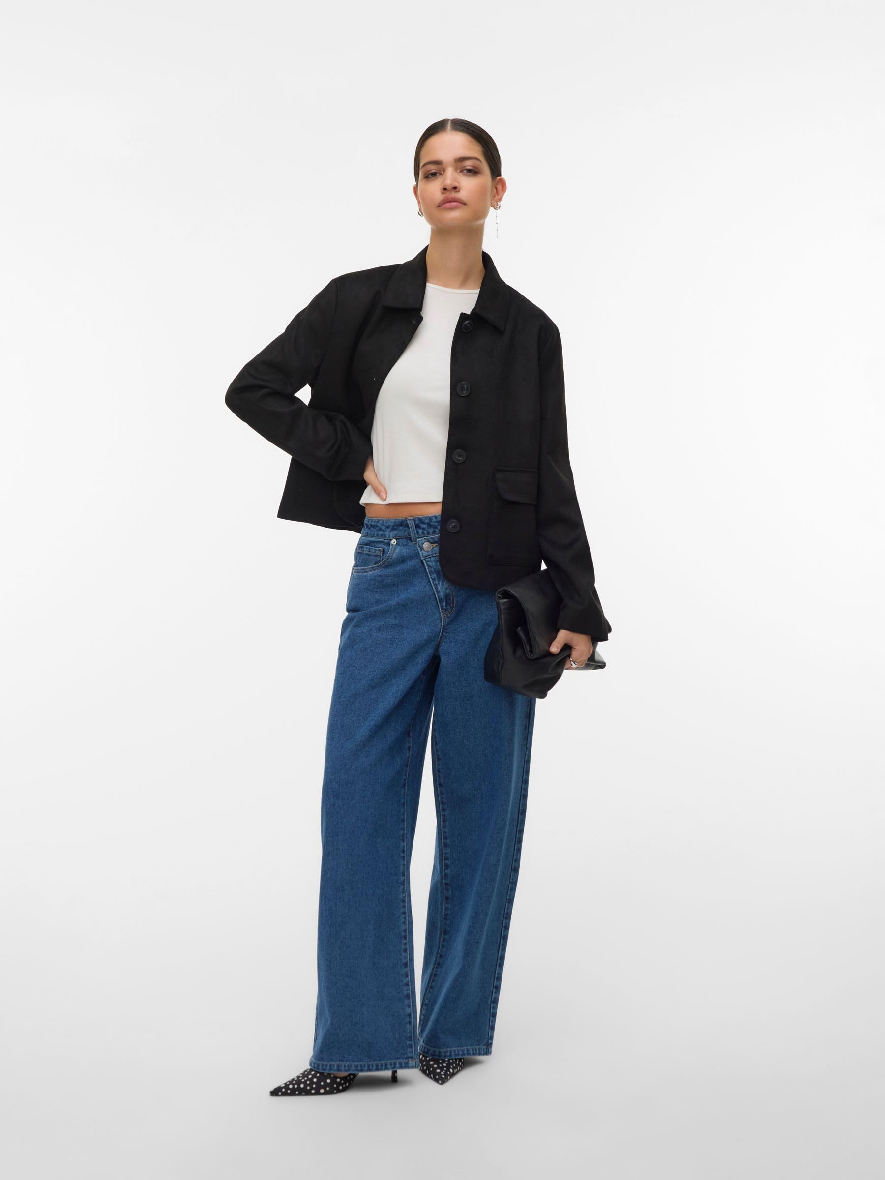 VERO MODA Vmjose Kelly Short Jacket Ga Noos Vmjose Kelly - Giacca corta Ga Noos Donna (Pacco da 1)
