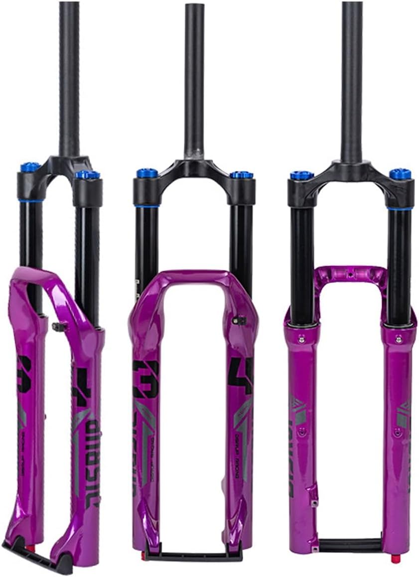 MTB Air Fork 26 27.5in Mountian Bike Suspension Fork Travel 140mm 1-1/8" Straight/Tapered Tube Front Fork Rebound Adjustable QR 9X100MM Manual Lockout