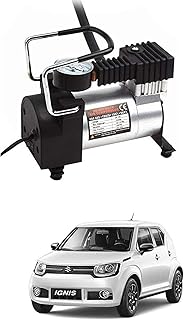 AYW Silver Metal Body Tyre Air Pump 80 Psi for IGNIS Price In India