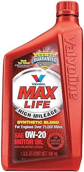 Motor Oil, 1 qt., Amber, 0W-20 SAE Grade