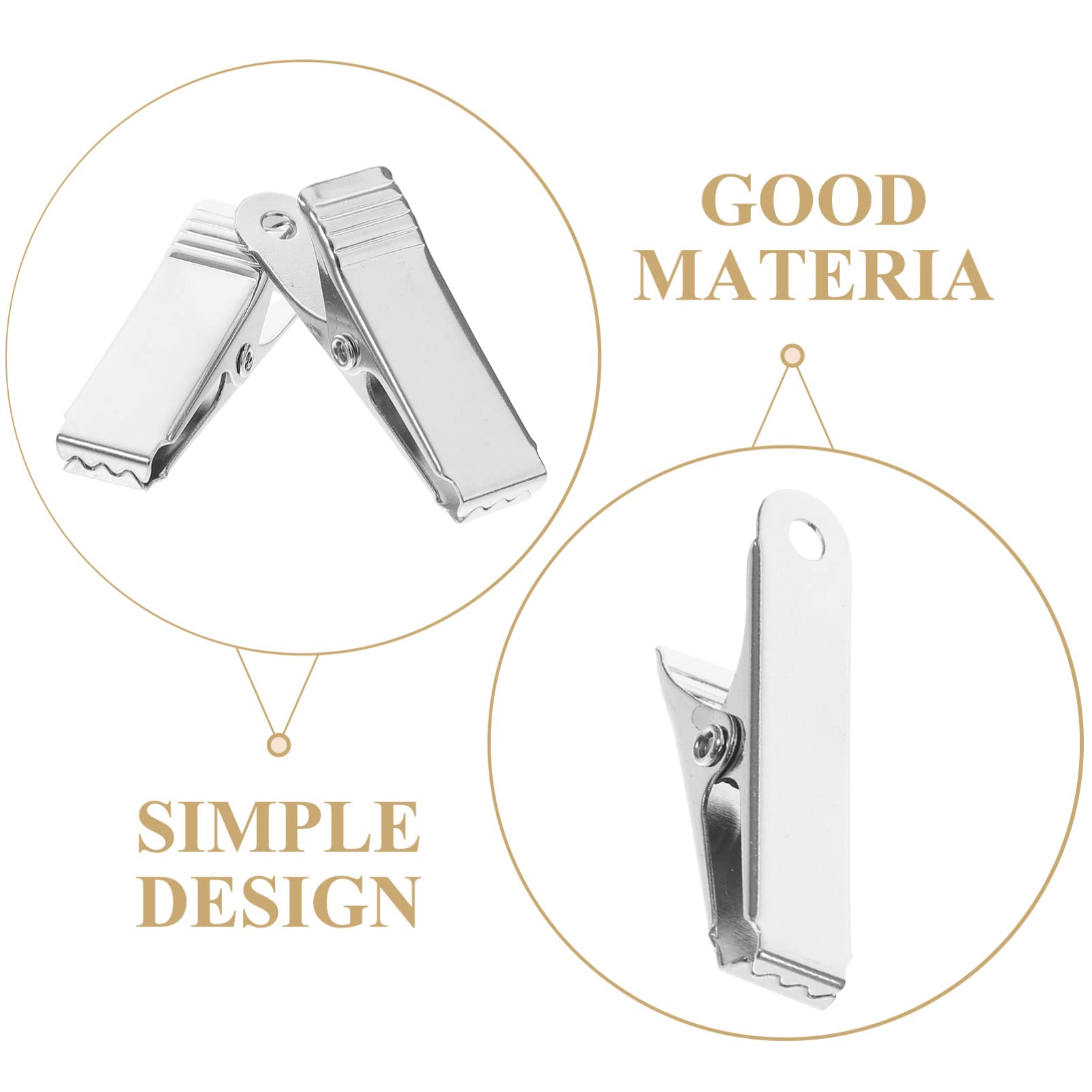 PRETYZOOM 1set Metal Alligator Clip Small Mini Alligator Clips Wide Alligator Clips Alligator Clips for Crafts Alligator Clamps Tool Spring Jaw Modelling Alligator Clips Silver 20pcs