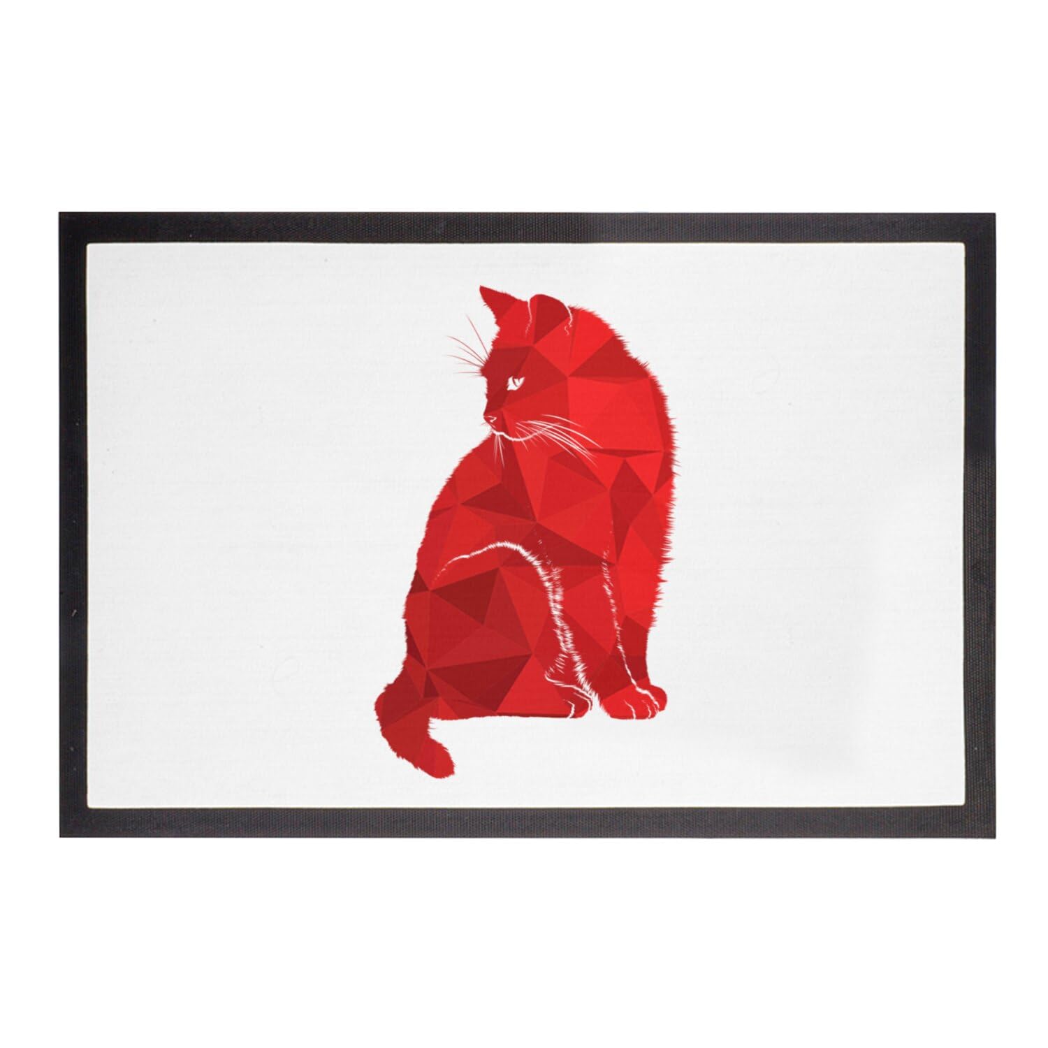 Paillasson chat rouge moderne pour sublimer votre entrée de maison